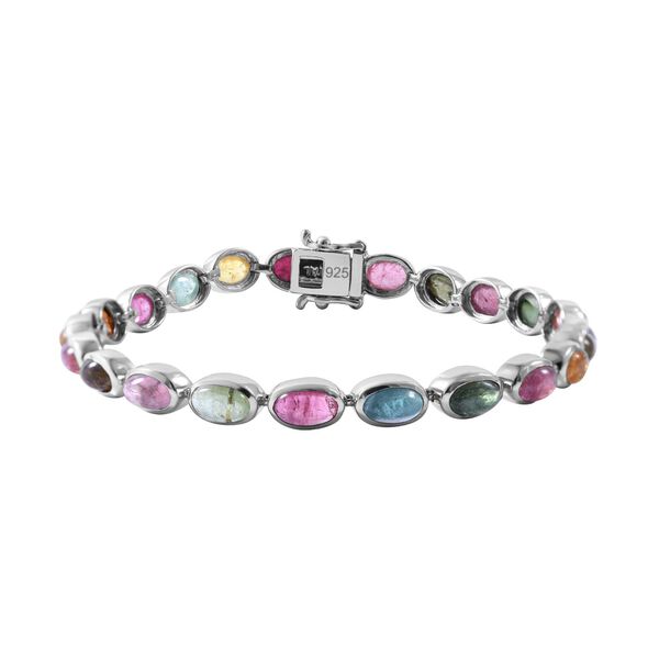 Mehrfach-Turmalin Armband, ca. 19 cm, 925 Silber rhodiniert ca. 18,90 ct image number 0
