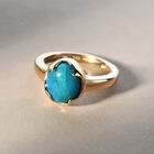 Opalina Solitär-Ring, 925 Silber vergoldet  ca. 2,11 ct image number 1