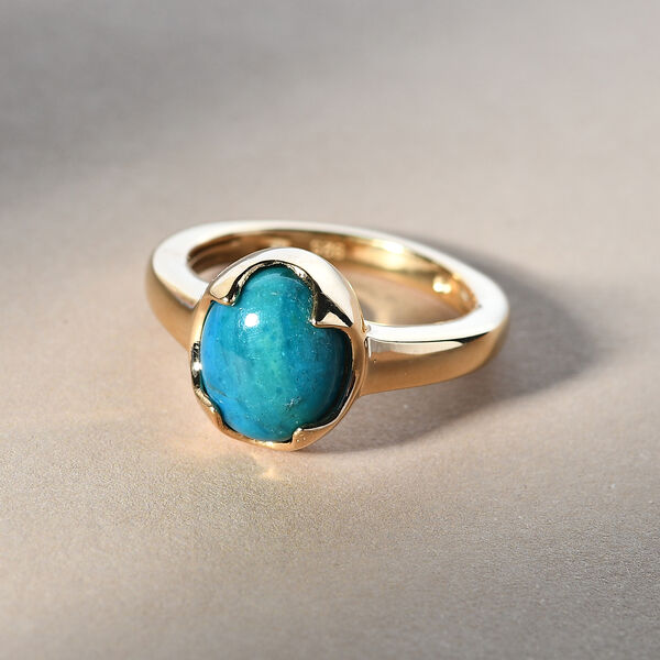 Opalina Solit&auml;r-Ring, 925 Silber vergoldet  ca. 2,11 ct image number 2