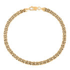 LA BELLA - Königskette Armband, 925 Silber Gelbgold, ca. 20 cm ca. 8,09g