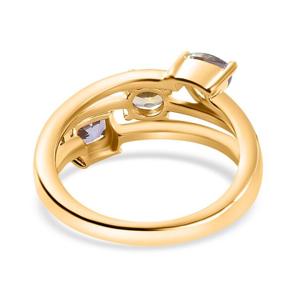 Tansanit, Pfau Tansanit und goldener Tansanit-Ring - 1,64 ct. image number 6