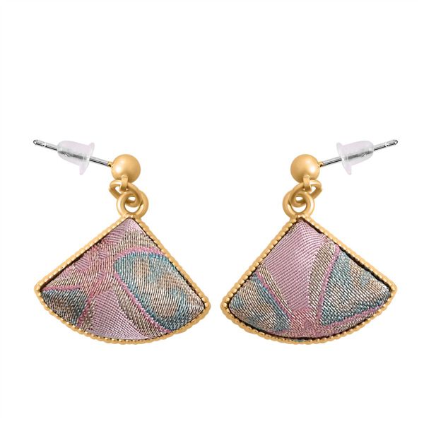 LA MAREY 2er-Set 110x180cm Seidenschal aus 100% Maulbeerseide mit Ohrringen, Rosa image number 9