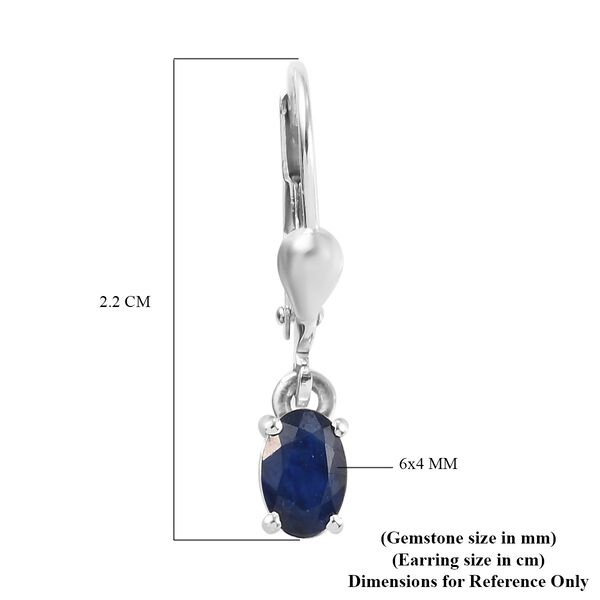 Masoala Saphir Ohrh&auml;nger 925 Silber (Fissure gef&uuml;llt Saphir) ca. 1,30 ct&nbsp; image number 4