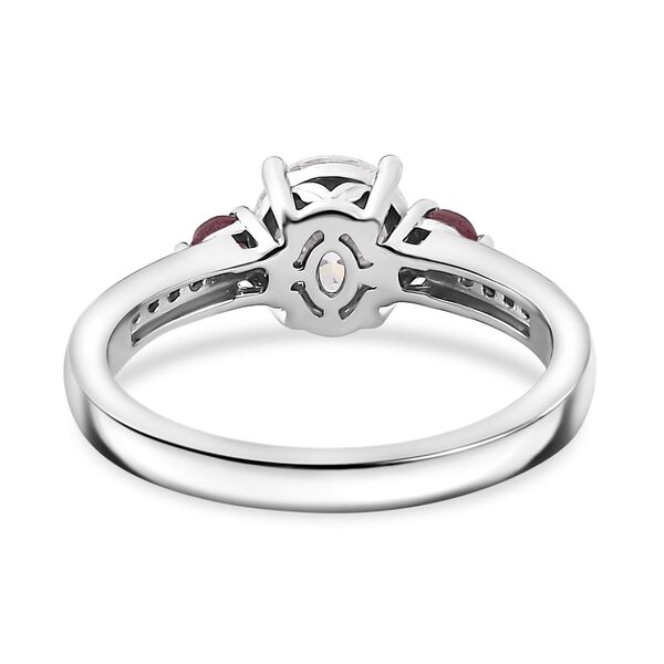 Moissanit und afrikanischer Rubin-Ring - 1,30 ct. image number 6