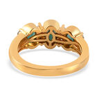 Grandidierit und Zirkon-Ring, 925 Silber vergoldet  ca. 1,43 ct image number 5