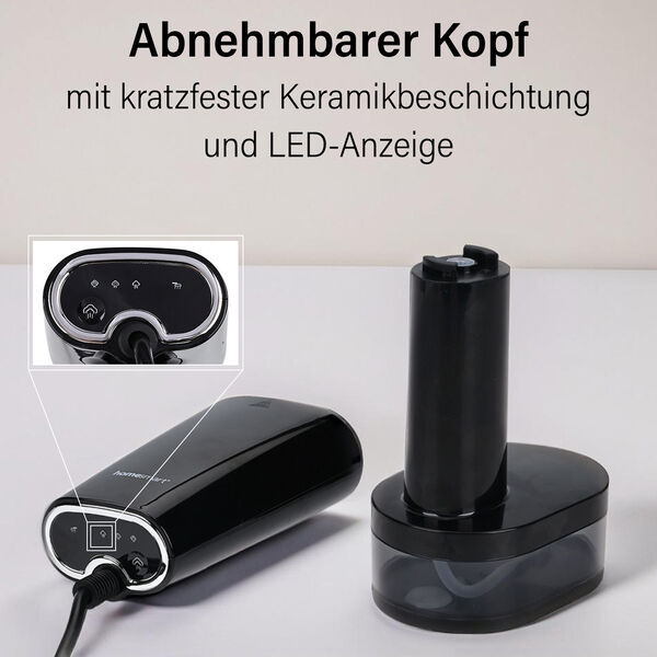 Homesmart - Tragbarer Dampfb&uuml;geleisen, schwarz image number 4