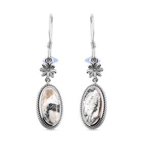 Weiße Büffel-Ohrhänger  - 6,50 ct.