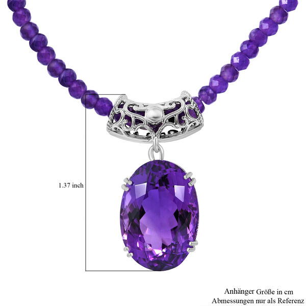 Afrikanisches Amethyst-Schmuckset - 73,32 ct. image number 6