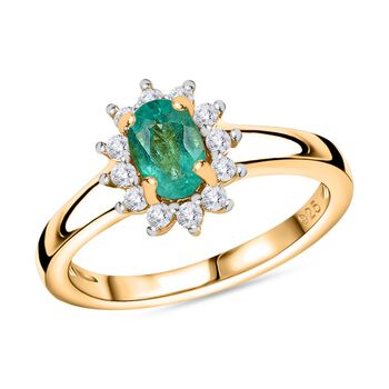 AA Kagem Sambischer Smaragd Ring, ca. 0,67 ct