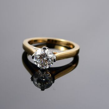 Moissanit Ring - 1,39 ct.