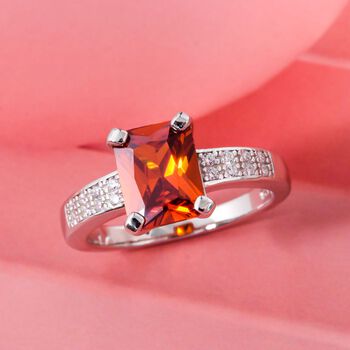 Lustro Stella roter und wei&szlig;er Zirkonia Ring