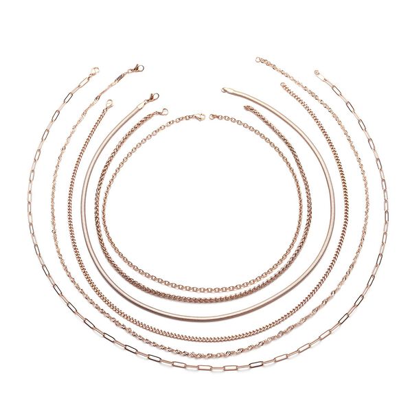 EVER TRUE zeitloses 15-teiliges Schmuckset in Ros&eacute;goldton image number 2