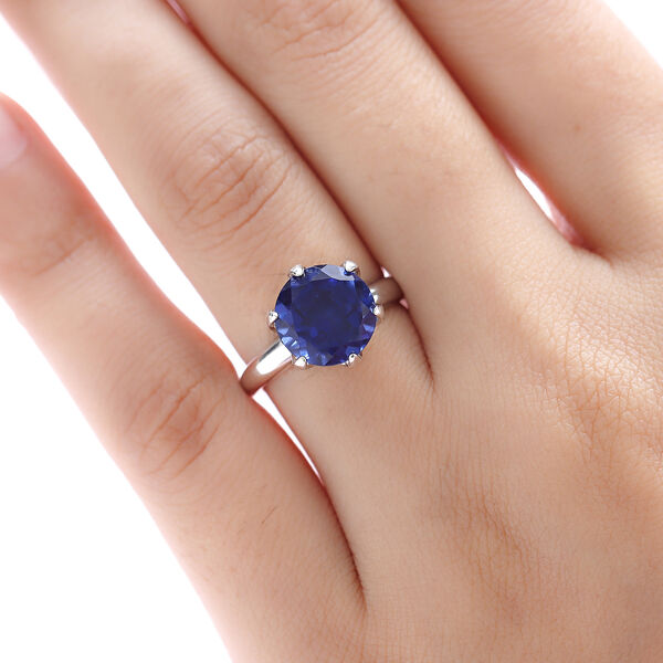 Ceylonfarbener Quarz-Ring, 925 Silber platiniert - 4,18 ct.&nbsp; image number 3