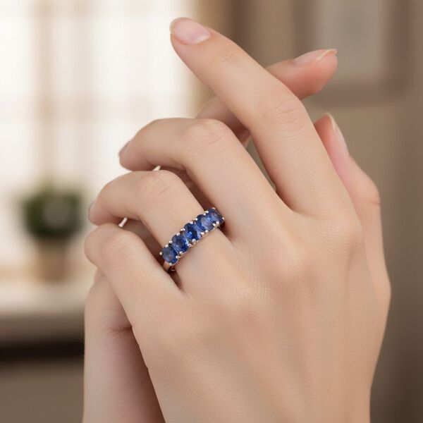 D'Joy AAA Ceylon-Saphir Ring 925 Silber rhodiniert (Gr&ouml;&szlig;e 20.00) ca. 2,31 ct image number 2