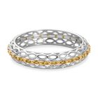 D'Joy Gelber Diamant Ring 925 Silber rhodiniert (Größe 18.00) ca. 0,15 ct