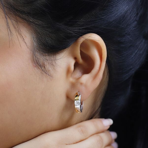 Moissanit Huggie Ohrringe - 0,95 ct. image number 7