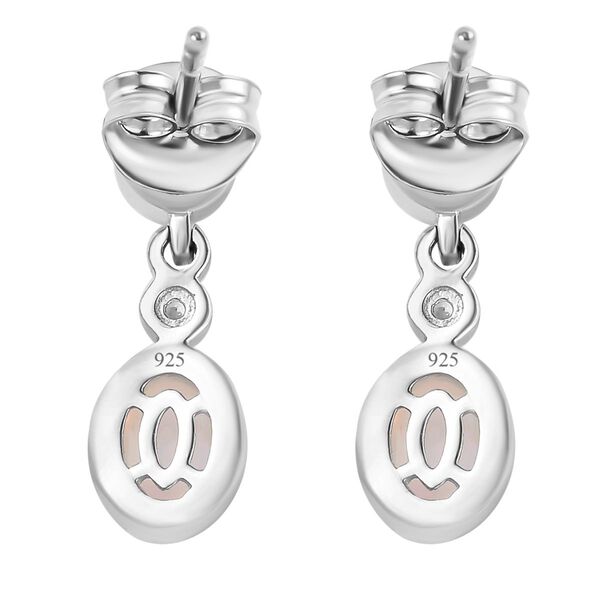 AA natürliche, äthiopische Welo Opal und Zirkon-Ohrringe - 1,55 ct. image number 6