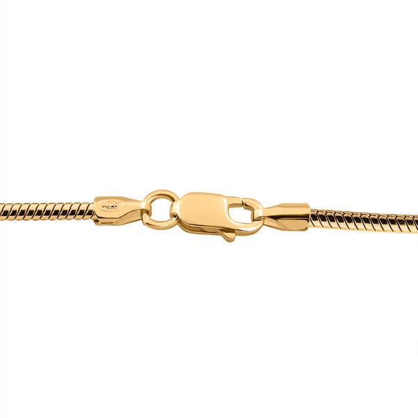 Schlangenkette 45 cm in 925 Silber vergoldet image number 4