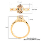 ILIANA AAA Turkizit und weißer Diamant-Ring SI G-H, zertifiziert und geprüft, 750 Gelbgold  ca. 1,85 ct image number 5
