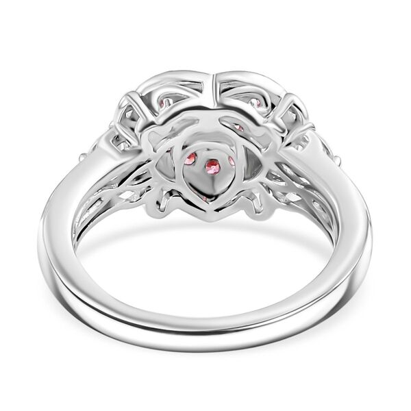 J Francis gefertigt mit SWAROVSKI Zirkonia, Roter Zirkonia Ring 925 Silber (Gr&ouml;&szlig;e 21.00) image number 6