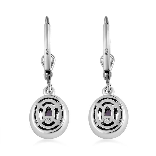 AA Tansanit und Zirkon Ohrringe - 0,82 ct. image number 4