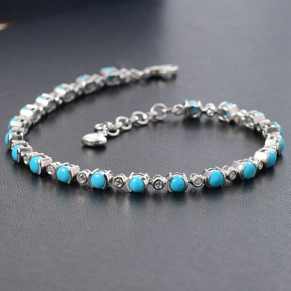 AA Sleeping Beauty T&uuml;rkis und Zirkon Armband image number 2