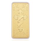999er Gold-Plättchen mit Kreuzdesign