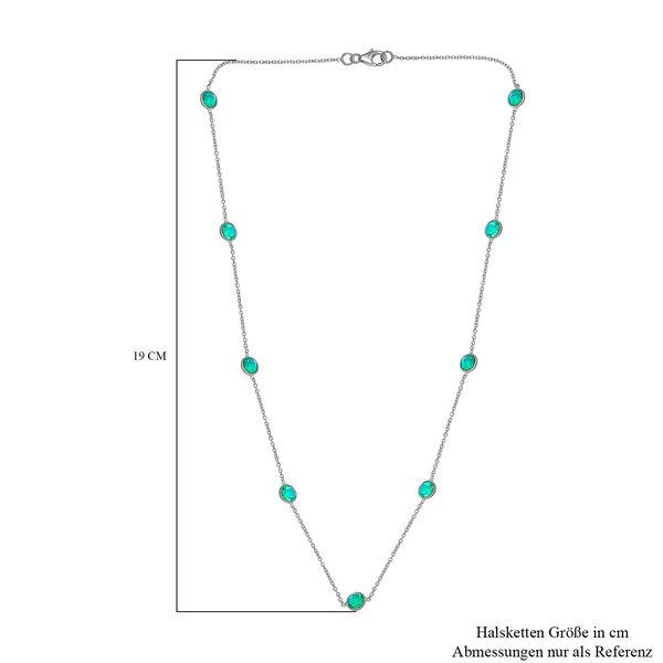 Pfau Triplett Quarz Halskette, 50 cm- 8,74 ct. image number 6