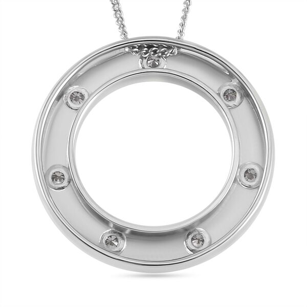 Moissanit Anh&auml;nger mit 50cm Kette - 0,24 ct. image number 4