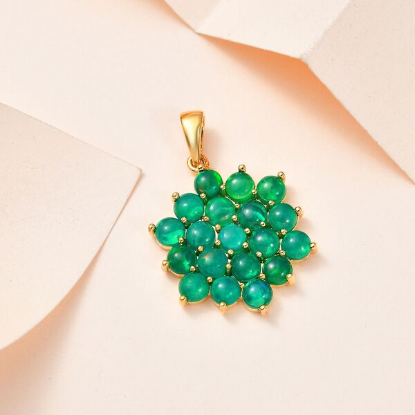 AA gr&uuml;ner, &auml;thiopischer Welo Opal-Anh&auml;nger - 2,95 ct. image number 3