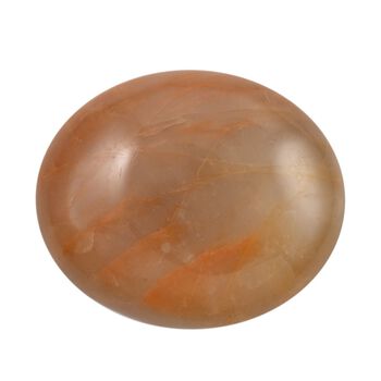 Gem Crystal Kollektion - Pfirsich Mondstein Handschmeichler - S, ca. 500 cts.