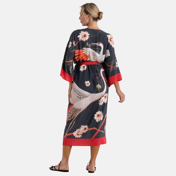   La Marey placement  print Brid  kimono image number 4