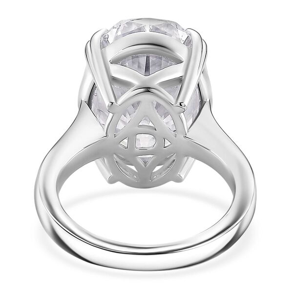 D'Joy Moissanit Ring 925 Silber rhodiniert (Größe 18.00) ca. 15,00 ct image number 5