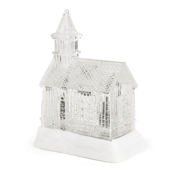 Weihnachts Deko Wasser Lampe Kirche, warmwei&szlig;es LED, Musikfunktion, 17.2 x 14 x 23 cm, Transparent, Batteriebetrieb 3 x AAA nicht enthalten image number 7