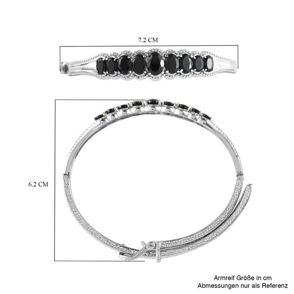 Schwarzer Turmalin-Armreif, 19cm - 6,11 ct. image number 6