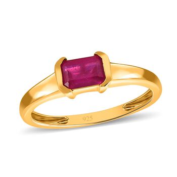 Afrikanischer Rubin-Solit&auml;r-Ring - 0,82 ct.