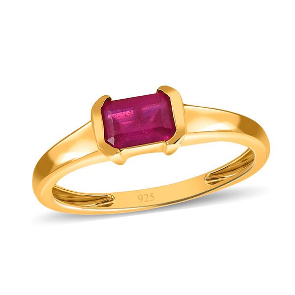 Afrikanischer Rubin-Solit&auml;r-Ring - 0,82 ct. image number 4