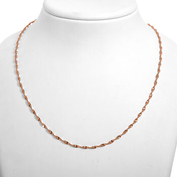 925 Silber ros&eacute;vergoldet Kette ca. 45 cm ca. 3,74g