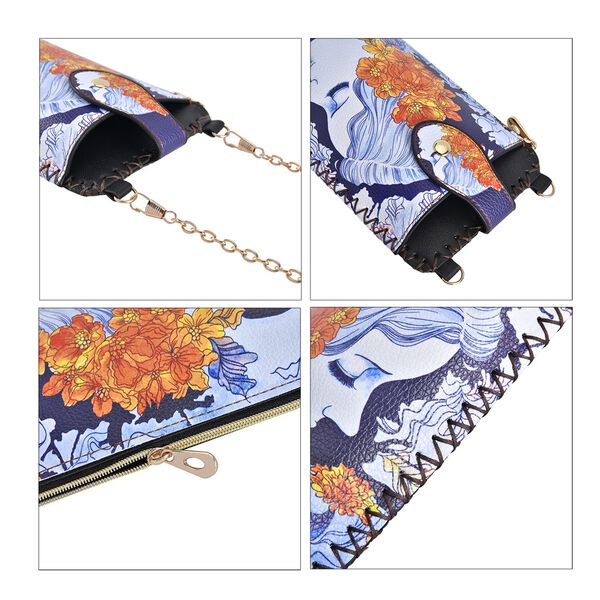 Handy Crossbody-Tasche aus Kunstleder, Frau image number 7