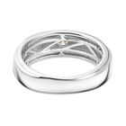 Moissanit Ring, 925 Silber platiniert - 0,16 ct image number 5