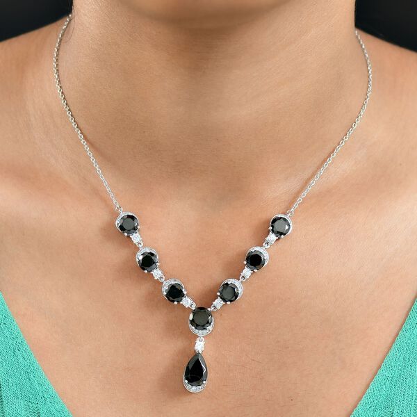 D'Joy Elite Shungit und Zirkon 45cm Halskette - 10,28 ct. image number 3