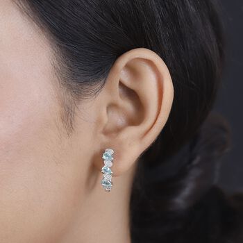 AA Lagunen Apatit und Zirkon Ohrringe - 1,61 ct.