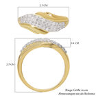 Diamant-Ring, 925 Silber Gelbgold Vermeil  ca. 0,47 ct image number 5
