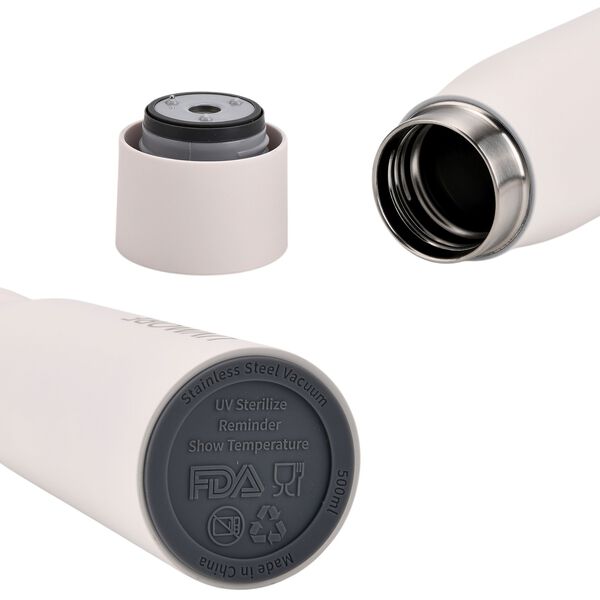 LIVMORE UVC-Flasche mit LED Anzeige, 500ml , 7x24,5cm, Wei&szlig; image number 4