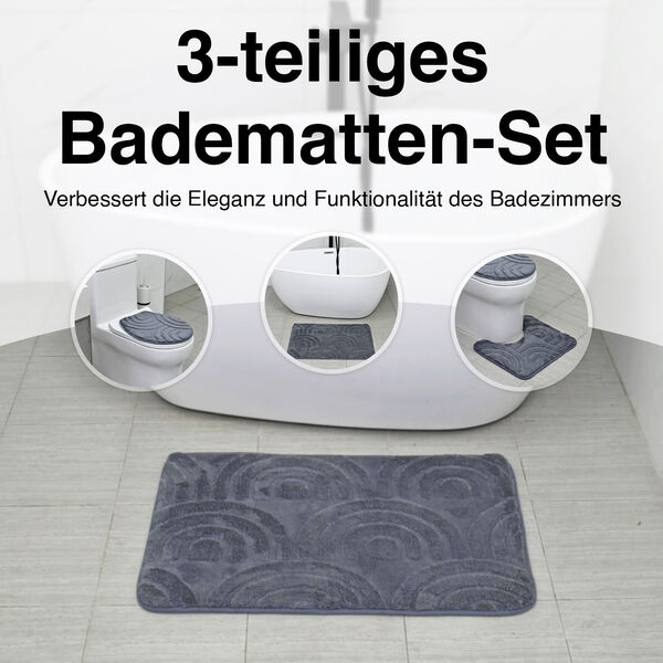 Badgarnitur mit rutschhemmender Rückseite, cremefarben image number 2