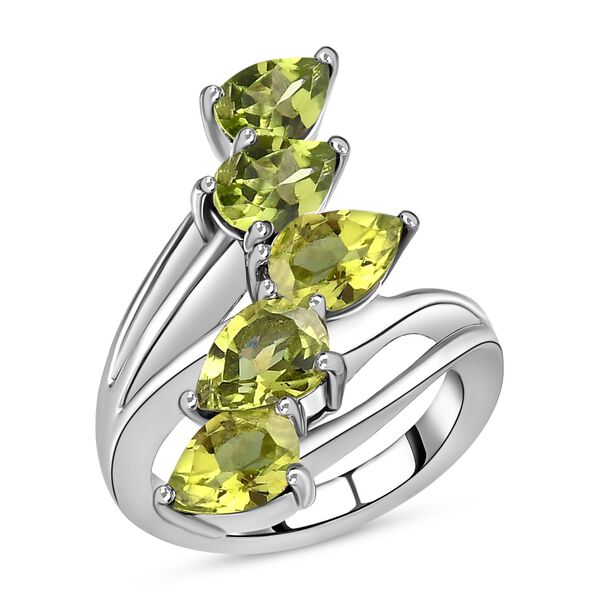 Peridot-Ring, (Gr&ouml;&szlig;e 16.00) Edelstahl, ca. 3,50 ct image number 4