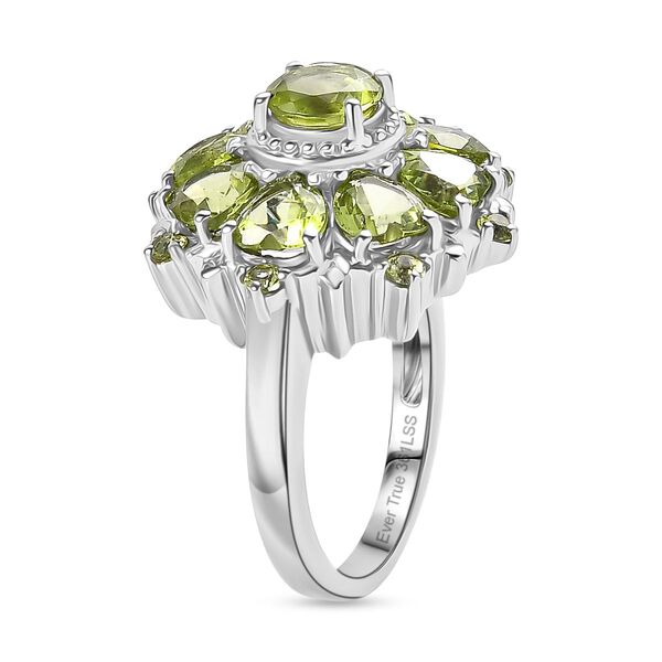 Nat&uuml;rlicher Peridot Ring 316L Edelstahl (Gr&ouml;&szlig;e 21.00) ca. 5.33 ct image number 5