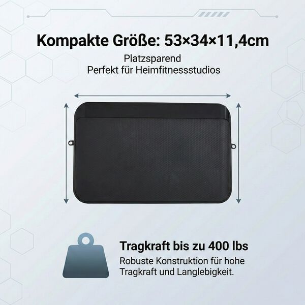 LIVMORE Vibrationsplatte Trainingsger&auml;t mit Fernbedienung, LED Display, Schwarz image number 5