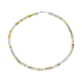 Amazonit Halskette ca. 45 cm 925 Silber ca. 66,25 ct.