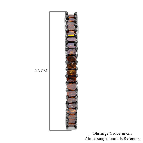 Rote Diamant-Creolen - 0,50 ct. image number 5